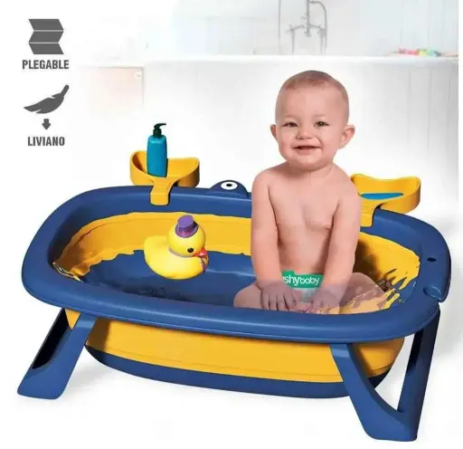 TINA DE BAÑO AZUL