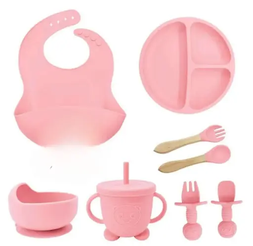 SET ALIMENTACION ROSADO 8 PZ